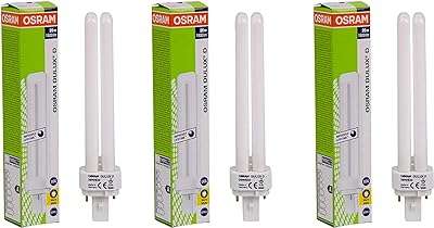 Ampoule fluorescente compacte robuste osram décoration d'intérieur 26 watts 2 broches paquet de 3. Maximisez votre budget chez DIAYTAR COTE D'IVOIRE, votre destination en ligne pour des affaires imbattables. Nous vous offrons une gamme complète de produits discount, allant des articles de la maison à l'électroménager, de l'informatique à la mode. Faites des économies sans compromettre la qualité avec DIAYTAR COTE D'IVOIRE !