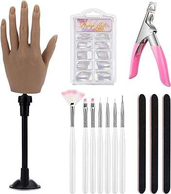 Main en silicone pour ongles en acrylique avec support main réaliste pour l'entraînement des ongles. DIAYTAR COTE D'IVOIRE  : votre boutique en ligne discount préférée ! Faites des économies sur des articles essentiels pour votre vie quotidienne, de l'électroménager à l'informatique en passant par la mode et les gadgets. Ne cherchez plus, les meilleurs prix sont chez nous !