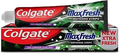 Dentifrice colgate maxfresh avec bandes blanchissantes dentifrice au charbon de bambou. DIAYTAR COTE D'IVOIRE  réinvente vos achats en ligne en vous proposant une gamme incroyablement diverse de produits à prix réduits. Parcourez notre boutique en ligne et découvrez des articles discount pour la maison, l'électroménager, l'informatique, la mode et les gadgets, tout en réalisant d'importantes économies. Offrez-vous le meilleur sans vous ruiner grâce à notre sélection soigneusement choisie pour satisfaire tous vos besoins.