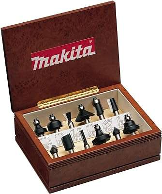 Makita a 88054 jeu d'embouts de toupie 12 pièces support d'arbre de 8. DIAYTAR COTE D'IVOIRE  is your ultimate destination for discount shopping, providing a diverse range of products that cater to your everyday needs. With everything from essential home appliances to state-of-the-art electronics, trendy fashion pieces, and inventive gadgets, our online store offers unbeatable prices without compromising on quality.