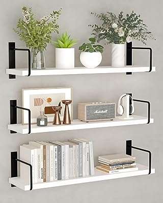 Étagères flottantes illrainic 24" ensemble de 3 étagères murales faciles à installer en bois. DIAYTAR COTE D'IVOIRE, la référence du shopping à petits prix en ligne ! Parcourez notre sélection impressionnante de produits discount, allant de l'ameublement à l'électroménager, de la mode aux gadgets. Ne sacrifiez pas votre budget pour vous faire plaisir, choisissez notre boutique en ligne pour des économies garanties sur les articles de qualité.
