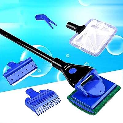 Team 5 en 1 kit de nettoyage d'aquarium filet à poisson. DIAYTAR COTE D'IVOIRE  - la source ultime de produits discount pour toutes vos envies. Parcourez notre gamme variée, allant de l'informatique à la mode et choisissez parmi une multitude de produits de qualité à des prix qui font sourire votre portefeuille.