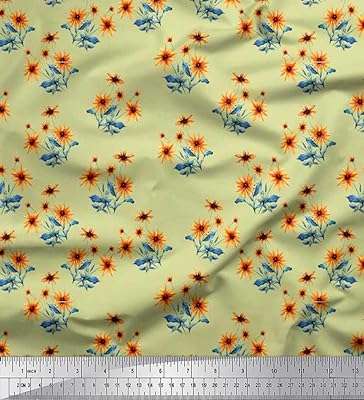 Tissu georgette mousse beige swimwe au mètre 42 de large