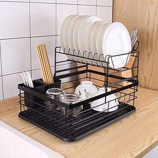 Égouttoir à vaisselle antibactérien de grande capacité organisateur d'ustensiles de cuisine support. DIAYTAR COTE D'IVOIRE  - La boutique en ligne où qualité et discount se rencontrent. Parcourez notre vaste catalogue et trouvez tout ce dont vous avez besoin, de l'électroménager moderne à la dernière mode tendance. Ne sacrifiez pas votre budget pour obtenir des produits de qualité !