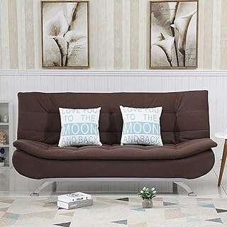 Ensemble de canapé lit pliant multifonctionnel en mousse pour salon (marron clair). DIAYTAR COTE D'IVOIRE  - le paradis du shopping à prix cassé ! Parcourez notre catalogue en ligne et découvrez une multitude de produits à prix discount, allant des articles de la maison aux gadgets high-tech les plus branchés. Profitez de taux de remise incroyables sur tous vos achats.