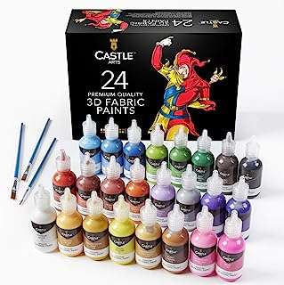 Castle art supplies ensemble de peinture pour tissu 3d 24. Besoin de dépenser moins sans renoncer à la qualité ? DIAYTAR COTE D'IVOIRE  est là pour vous ! Explorez notre catalogue en ligne et découvrez une multitude de produits discount pour la maison, l'électroménager, l'informatique et la mode, qui répondront à tous vos besoins tout en respectant votre budget.