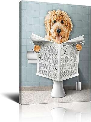 Décor mural de salle de bain chien mignon lisant des journaux impression de journaux pour enfants. DIAYTAR COTE D'IVOIRE  : votre boutique en ligne discount préférée ! Faites des économies sur des articles essentiels pour votre vie quotidienne, de l'électroménager à l'informatique en passant par la mode et les gadgets. Ne cherchez plus, les meilleurs prix sont chez nous !
