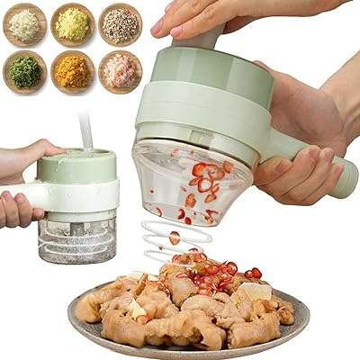 Ensemble de trancheuse de légumes électrique portable 4 en 1 robot culinaire. Besoin de produits à petit prix ? Faites confiance à DIAYTAR COTE D'IVOIRE, la boutique en ligne idéale pour réaliser des économies sur tous vos achats. Parcourez notre catalogue de produits discount, de la maison à l'électroménager, en passant par l'informatique et la mode. Ne vous privez pas et profitez des meilleurs prix du marché en faisant vos emplettes chez nous !