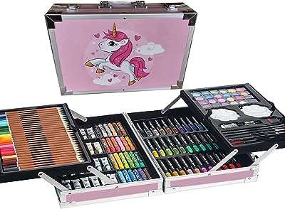 The gift factory ensemble de coloriage licorne de 145 pièces avec boîte en métal. DIAYTAR COTE D'IVOIRE  - Votre solution en ligne pour des achats discount sans compromis. Plongez dans notre univers où vous trouverez tout ce dont vous avez besoin, de l'électroménager aux articles tendance en passant par les produits informatiques. Faites des économies sans sacrifier la qualité chez nous !
