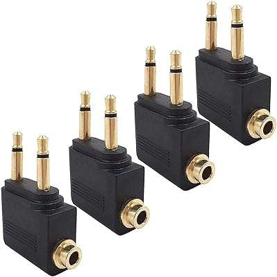 Adaptateur casque d'avion 4 pièces adaptateur de d'aviation plaqué or 35. Parcourez notre magasin en ligne DIAYTAR COTE D'IVOIRE  et profitez de nos offres incroyables sur une large gamme de produits. Trouvez tout ce dont vous avez besoin, de l'électroménager à l'informatique, et restez à la mode sans vous ruiner grâce à nos articles à prix réduits.