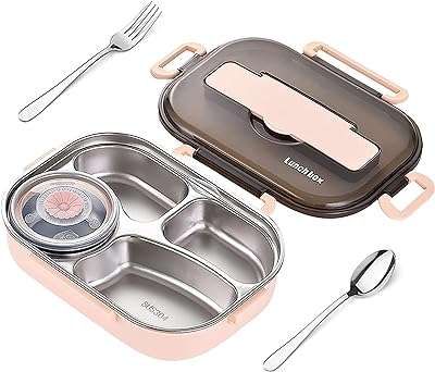 Boîte à déjeuner bento de grande capacité pour enfants et adultes récipient tiffin en acier. DIAYTAR COTE D'IVOIRE, votre partenaire de shopping discount en ligne, regroupe une large gamme de produits à prix cassés pour tous les amateurs de bonnes affaires. Faites des économies sur vos achats de la maison à l'électroménager, de l'informatique à la mode, grâce à DIAYTAR COTE D'IVOIRE !