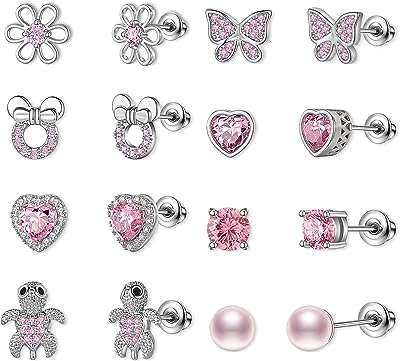 8 paires de boucles d'oreilles à tige hypoallergéniques en argent sterling. DIAYTAR COTE D'IVOIRE  - Votre guichet unique pour des achats discount en ligne. Découvrez notre catalogue diversifié regorgeant de produits pour la maison, l'électroménager, l'informatique, la mode et les gadgets, le tout à des prix avantageux. Naviguez facilement sur notre site convivial et trouvez les meilleures offres pour vos besoins du quotidien.
