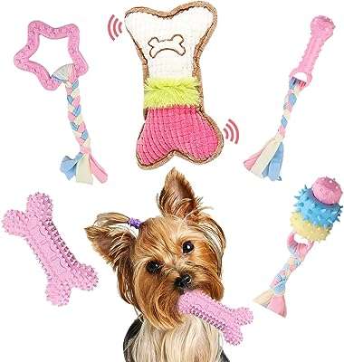 Jouets de dentition pour chiot jouets à mâcher mignons pour petits chiens chiots en peluche