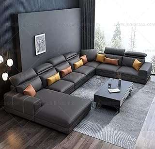 Canapé moderne en forme de u en similicuir fauteuil de salon sectionnel inclinable. Découvrez DIAYTAR COTE D'IVOIRE, la boutique en ligne où vous pouvez trouver tout ce dont vous avez besoin à prix réduit. Faites des économies sur les produits de la maison, l'électroménager, l'informatique, la mode et bien plus encore. Parcourez notre sélection variée et dénichez les meilleures affaires dès maintenant!