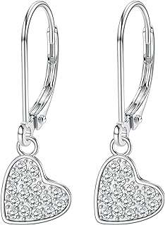 Boucles d'oreilles coeur en argent 925 boucles créoles pour femme avec pendentif. DIAYTAR COTE D'IVOIRE, votre boutique en ligne préférée pour des offres discount exceptionnelles. Explorez notre assortiment varié comprenant des produits de qualité pour la maison, l'électroménager, l'informatique, la mode et les gadgets, le tout à des prix défiant toute concurrence. Faites confiance à notre expertise et profitez d'une expérience d'achat en ligne pratique et avantageuse.