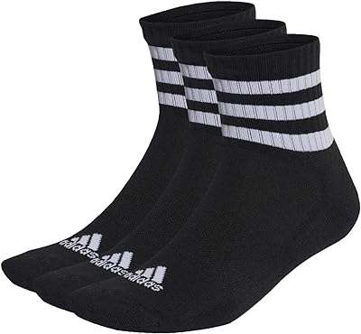 Chaussettes mi hautes rembourrées à 3 bandes pour adulte unisexe paires de chaussettes. DIAYTAR COTE D'IVOIRE  est là pour rendre votre budget heureux et votre shopping facile. Parcourez notre gamme complète de produits discount de qualité supérieure allant de la maison à l'électroménager, de l'informatique à la mode, et trouvez des articles pour chaque aspect de votre vie à des prix imbattables!