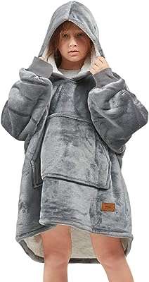 Sweat à capuche sherpa portable pour enfants avec poches taille unique. Trouvez les meilleures affaires en ligne chez DIAYTAR COTE D'IVOIRE  - une boutique généraliste offrant une variété de produits discount allant de l'électroménager aux articles high-tech, sans oublier les vêtements et les accessoires tendances. Découvrez un choix incroyable de produits de qualité à des prix imbattables !