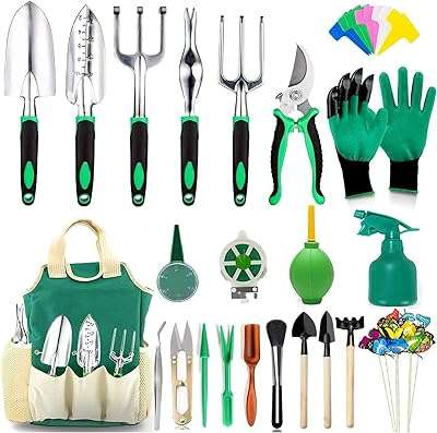 Yoyo home 83 pièces ensemble d'outils de jardin en aluminium robuste manuels pour plantes. DIAYTAR COTE D'IVOIRE  - le paradis du shopping à prix cassé ! Parcourez notre catalogue en ligne et découvrez une multitude de produits à prix discount, allant des articles de la maison aux gadgets high-tech les plus branchés. Profitez de taux de remise incroyables sur tous vos achats.