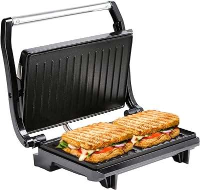 Machine à sandwich et panini nita 2 plaques antiadhésives grille pain. Faites un bond dans le monde des bonnes affaires avec DIAYTAR COTE D'IVOIRE  ! Découvrez notre boutique en ligne généraliste où vous trouverez tout ce dont vous avez besoin, de la maison à l'électroménager, de l'informatique à la mode, et même les derniers gadgets. Ne sacrifiez pas votre budget pour vous faire plaisir, optez pour nos produits discount de qualité.
