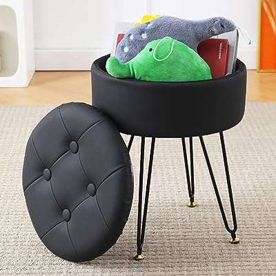 Kipentlliter pouf rond en similicuir au design moderne pieds en métal rembourrés repose pieds multifonctionnel pour salon. DIAYTAR COTE D'IVOIRE, votre destination shopping pour toutes les bonnes affaires. Découvrez notre large gamme de produits discount, des accessoires de mode aux articles pour animaux de compagnie. Faites des économies sur tous vos achats avec DIAYTAR COTE D'IVOIRE .