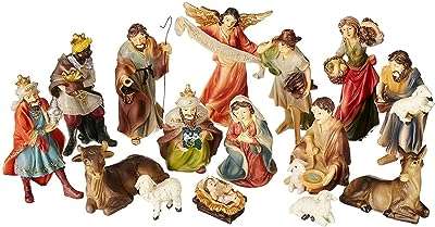 Ensemble de 15 figurines de la nativité peintes à la main avec scène. Bienvenue sur DIAYTAR COTE D'IVOIRE, votre source incontournable pour des achats malins en ligne. Explorez notre sélection diversifiée de produits discount, qui comprend tout, des indispensables quotidiens aux derniers gadgets technologiques. Profitez de nos prix imbattables et réalisez des économies dès aujourd'hui !