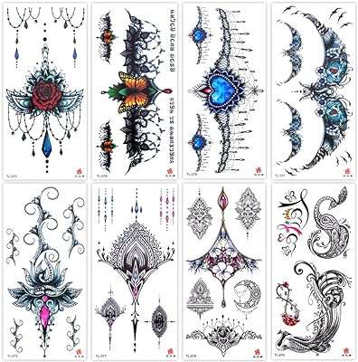 Lady up 8 feuilles de tatouages ​​temporaires pour femmes filles adultes. DIAYTAR COTE D'IVOIRE, votre destination en ligne pour tous les produits discount dont vous avez besoin. Explorez notre large gamme de produits, allant des gadgets de dernière génération aux vêtements à la mode, en passant par les équipements informatiques et bien plus encore, le tout à des prix imbattables.