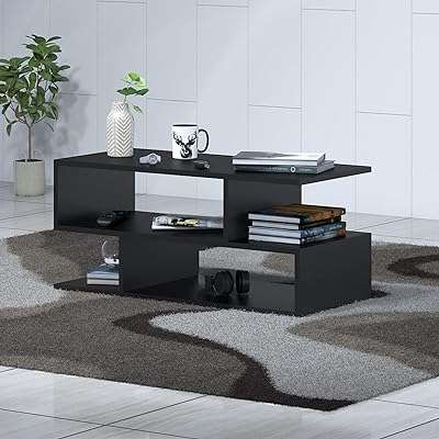 Table basse   table centrale à thé en bois géométrique en forme de s. DIAYTAR COTE D'IVOIRE, votre partenaire en ligne pour tous vos achats discount. Explorez notre catalogue diversifié comprenant des produits de maison, d'électroménager, d'informatique, de mode et de gadgets à des prix défiant toute concurrence. Faites des économies substantielles tout en profitant d'une qualité exceptionnelle grâce à DIAYTAR COTE D'IVOIRE .