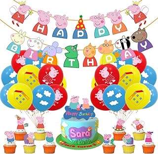 Décorations d'anniversaire la fiesta peppa pig bannière pig ballons décoration de gâteau. Faites des économies sans compromis sur la qualité avec DIAYTAR COTE D'IVOIRE  ! Trouvez tout ce dont vous avez besoin, de l'électroménager aux gadgets high-tech en passant par les accessoires de mode, le tout à des prix défiant toute concurrence. Visitez notre boutique en ligne et découvrez un large choix de produits discount pour améliorer votre quotidien.