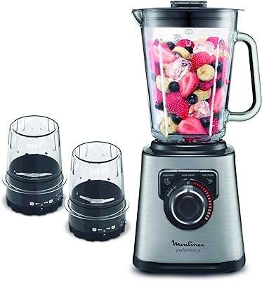 Mélangeur moulinex perfect mix plastique verre 1200 w capacité 2 l noir argent. Faites de bonnes affaires en matière d'électroménager sur DIAYTAR COTE D'IVOIRE  ! Notre boutique en ligne propose une large gamme d'appareils ménagers à des prix imbattables. Que ce soit pour une machine à laver, un réfrigérateur ou un aspirateur, vous trouverez tout ce dont vous avez besoin chez nous.