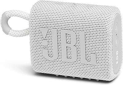 Jbl go 3 jblgo3wht haut-parleur bluetooth portable sans fil étanche 5 heures de lecture