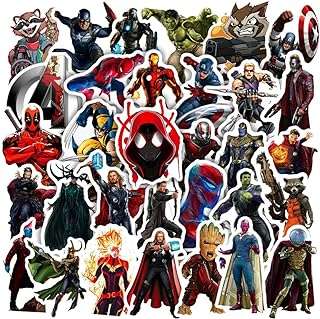 Ensemble d'autocollants en vinyle imperméables avengers pour ordinateurs portables bouteilles d'eau et voitures. DIAYTAR COTE D'IVOIRE  : la boutique en ligne incontournable pour des achats discount dans tous les domaines. Parcourez notre sélection variée allant des produits pour la maison à la technologie dernier cri en passant par la mode tendance. Obtenez des produits de qualité à des prix compétitifs, tout en profitant d'une expérience de shopping en ligne optimale avec DIAYTAR COTE D'IVOIRE  !