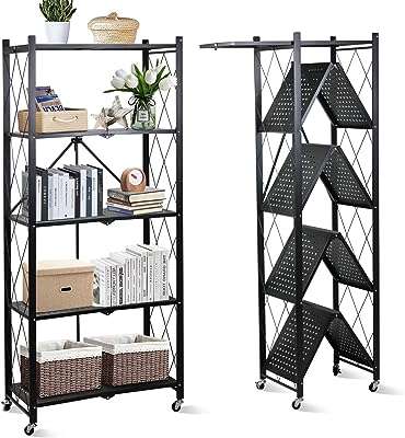 Étagères de rangement pliables sky touch à 5 niveaux étagères cuisine polyvalentes pour salon. DIAYTAR COTE D'IVOIRE  est votre allié pour des achats discount de qualité. Explorez notre boutique en ligne et découvrez notre gamme complète de produits pour la maison, l'électroménager, l'informatique, la mode et les gadgets, le tout à des prix avantageux qui ne sacrifient pas la qualité.