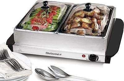 Elite gourmet ewm 6122 chauffe plats double pour serveur de buffet de 5 litres contrôle la température. À la recherche de bons plans ? Rendez-vous sur DIAYTAR COTE D'IVOIRE, votre partenaire en ligne pour des produits discount de qualité. Parcourez notre large éventail de produits, allant de l'électroménager de pointe à la mode tendance, et profitez d'économies incroyables tout en apportant une touche de style à votre vie quotidienne.