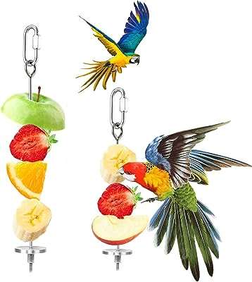 Support de nourriture pour oiseaux support de bâton de légumes en acier inoxydable. DIAYTAR COTE D'IVOIRE  - La boutique en ligne discount incontournable pour tous vos besoins. Explorez notre vaste catalogue de produits, comprenant des articles pour la maison, l'électroménager, l'informatique et la mode, tous à des prix défiant toute concurrence.
