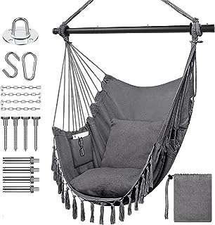 Balançoire suspendue avec coussins balançoire d'extérieur en corde pour adultes et enfants avec barre de diffusion. DIAYTAR COTE D'IVOIRE  - votre destination en ligne pour des achats discount sans compromis sur la qualité. Parcourez notre assortiment diversifié de produits, allant des équipements informatiques conviviaux aux articles de mode tendance en passant par les indispensables de la maison, et faites des économies sur tous vos besoins.