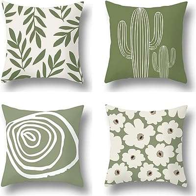 Taies d'oreiller décoratives 18"x18" ensemble de 4 housses de coussin carrées taies pour canapé. Exprimez votre style sans vous ruiner en explorant notre collection de mode à prix discount sur DIAYTAR COTE D'IVOIRE . Que vous recherchiez des vêtements, des chaussures ou des accessoires tendance, notre boutique en ligne propose des articles de qualité à des prix défiant toute concurrence.