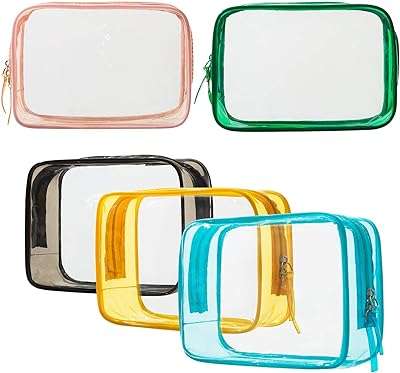 Trousse de toilette portable 5 pièces trousse de maquillage en pvc transparent avec sac. Parfaitement adapté aux chasseurs de bonnes affaires, DIAYTAR COTE D'IVOIRE  vous offre une expérience de shopping en ligne unique. Notre sélection abondante de produits discount, incluant des articles essentiels pour la maison, l'électroménager, l'informatique, la mode et les gadgets, garantit que vous trouverez ce que vous cherchez sans vous ruiner.