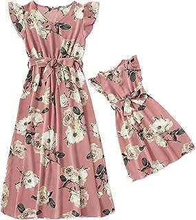 Robes mère fille assorties à manches flottantes et nœud floral rose pour mamans. Faites des affaires exceptionnelles sur DIAYTAR COTE D'IVOIRE ! Avec notre large éventail de produits discount, allant des articles de décoration intérieure aux appareils électroniques, en passant par les jouets pour enfants et les produits de santé, vous êtes assurés de trouver tout ce dont vous avez besoin à des prix imbattables.