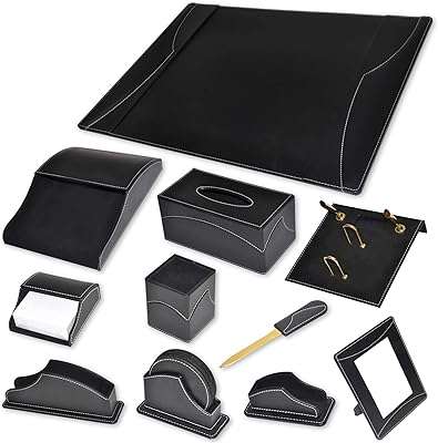 Ensemble de bureau de direction fis en polyuréthane italien 11 pièces noir. Ne cherchez plus ailleurs, DIAYTAR COTE D'IVOIRE  vous offre le meilleur choix de produits discount en ligne. Avec notre assortiment varié et nos prix compétitifs, vous trouverez tout ce dont vous avez besoin pour la maison, l'électronique, l'informatique et la mode. Faites des économies tout en faisant des achats intelligents.