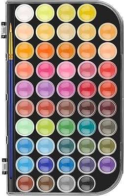 Ensemble d'aquarelles palette d'aquarelle lavable non toxique avec pinceau pour artistes. Faites des économies sur tous les fronts avec DIAYTAR COTE D'IVOIRE . Parcourez notre boutique en ligne et trouvez tout ce dont vous avez besoin, des appareils électroménagers dernier cri aux vêtements à la mode, en passant par les gadgets high-tech, le tout à des prix imbattables.