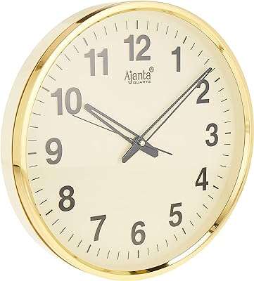 Horloge murale à quartz mouvement silencieux ajanta 397 office series or. DIAYTAR COTE D'IVOIRE, votre carrefour en ligne pour des affaires incroyables ! Préparez-vous à être émerveillé par notre vaste gamme de produits discount, allant de l'équipement domestique à l'électroménager, en passant par l'informatique, la mode tendance et les gadgets à prix réduits.