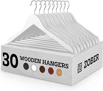 Zuber cintres en bois blanc de haute qualité avec barre de suspension pour pantalons. Devenez le roi des gadgets sans vous ruiner sur DIAYTAR COTE D'IVOIRE . Avec notre collection de produits originaux et abordables, vous aurez toujours le cadeau parfait à portée de main. Parcourez notre boutique en ligne pour découvrir des gadgets étonnants qui feront plaisir à coup sûr.