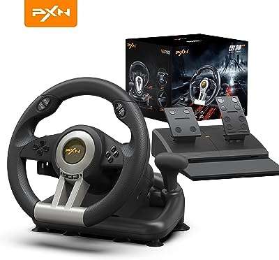 Volant de jeu de course pxn v3ii pc volant pc 180 degrés. DIAYTAR COTE D'IVOIRE  - Votre destination en ligne pour des achats malins. Explorez notre catalogue diversifié de produits discount, des indispensables du quotidien aux dernières tendances. Faites des économies tout en vous garantissant la satisfaction grâce à nos offres attractives et notre engagement envers un rapport qualité-prix exceptionnel.