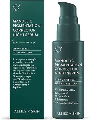 Sérum de nuit correcteur de pigments mandéliques. Explorez DIAYTAR COTE D'IVOIRE  et découvrez une multitude de produits incroyables à des prix réduits. De l'électroménager aux gadgets en passant par la mode, notre boutique en ligne généraliste offre une vaste sélection pour tous vos besoins à petit prix. Faites des économies tout en vous faisant plaisir en passant commande dès maintenant!