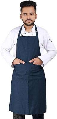 Tablier de cuisine long yank | unisexe chef réglable avec poches et clip. Faites des économies intelligentes sur DIAYTAR COTE D'IVOIRE, votre boutique en ligne de confiance. Avec notre large sélection de produits discount, incluant la maison, l'électroménager, l'informatique et la mode, vous trouverez tout ce dont vous avez besoin à des prix défiant toute concurrence. Ne manquez pas nos offres promotionnelles et commandez en toute simplicité dès maintenant!