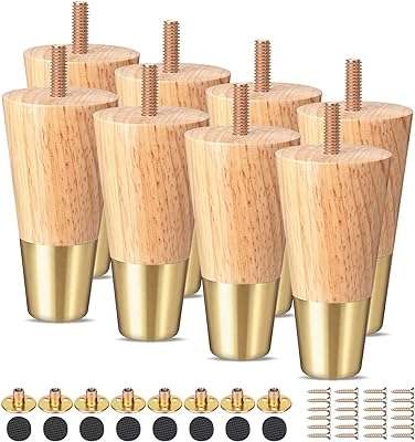 Pieds de meubles en bois de 4 pouces canapé en bois pieds de garde robe avec capuchons. Découvrez DIAYTAR COTE D'IVOIRE  et préparez-vous à vivre l'expérience d'achat en ligne ultime. Notre boutique propose une gamme complète de produits discount, de la maison aux appareils électroniques, en passant par la mode, offrant ainsi des solutions abordables pour tous vos besoins.