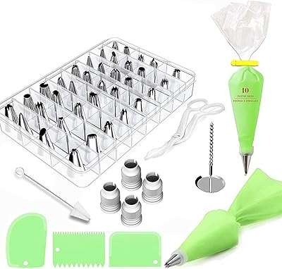 62 pièces kit de décoration de gâteau ensemble bricolage réutilisable glaçage tuyauterie. DIAYTAR COTE D'IVOIRE  vous propose une expérience de shopping inoubliable : explorez notre boutique en ligne pour trouver des réductions incroyables sur des produits pour la maison, l'électroménager, l'informatique et la mode. Ne sacrifiez pas la qualité pour des économies, grâce à DIAYTAR COTE D'IVOIRE !
