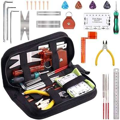 Iwinner kit complet d'outils de réparation et de nettoyage de guitare 26 en 1 avec étui. Besoin de produits discount en un seul endroit ? DIAYTAR COTE D'IVOIRE  est là pour vous ! Explorez notre boutique généraliste et découvrez une multitude d'articles à prix réduit, couvrant tous vos besoins, de l'électroménager à la mode en passant par l'informatique. Naviguez en toute simplicité et trouvez les meilleures affaires en ligne chez DIAYTAR COTE D'IVOIRE  !