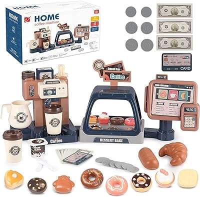 Lenozid machine à café jouet ensemble de 41 pièces caisse enregistreuse avec son lumineux. DIAYTAR COTE D'IVOIRE, votre destination en ligne pour tous les produits discount dont vous avez besoin. Explorez notre large gamme de produits, allant des gadgets de dernière génération aux vêtements à la mode, en passant par les équipements informatiques et bien plus encore, le tout à des prix imbattables.