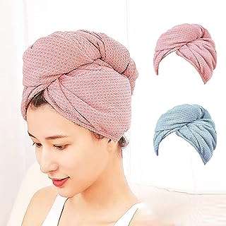 Serviette à cheveux en microfibre avec bouton lot de 2 turbans pour mouillés. DIAYTAR COTE D'IVOIRE  is revolutionizing the way you shop online by offering a wide selection of discounted products under one virtual roof. From top-notch household appliances to high-tech electronics, trendy fashion items, and innovative gadgets, our store ensures you find the best deals on quality products for every aspect of your life.